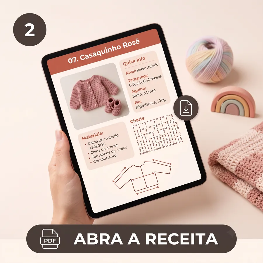 Abrir a receita no aparelho